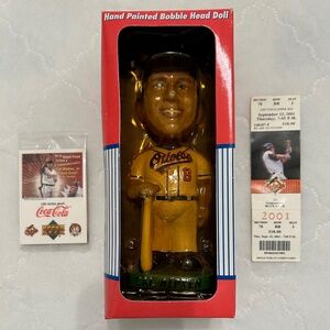 💰FINAL PRICE DROP💰NWT Vintage Cal Ripken Orioles Bobble Head MLB